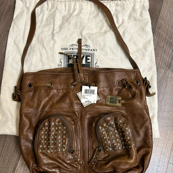 Frye Brooke Studded Drawstring Bucket Bag - Picture 2 of 5